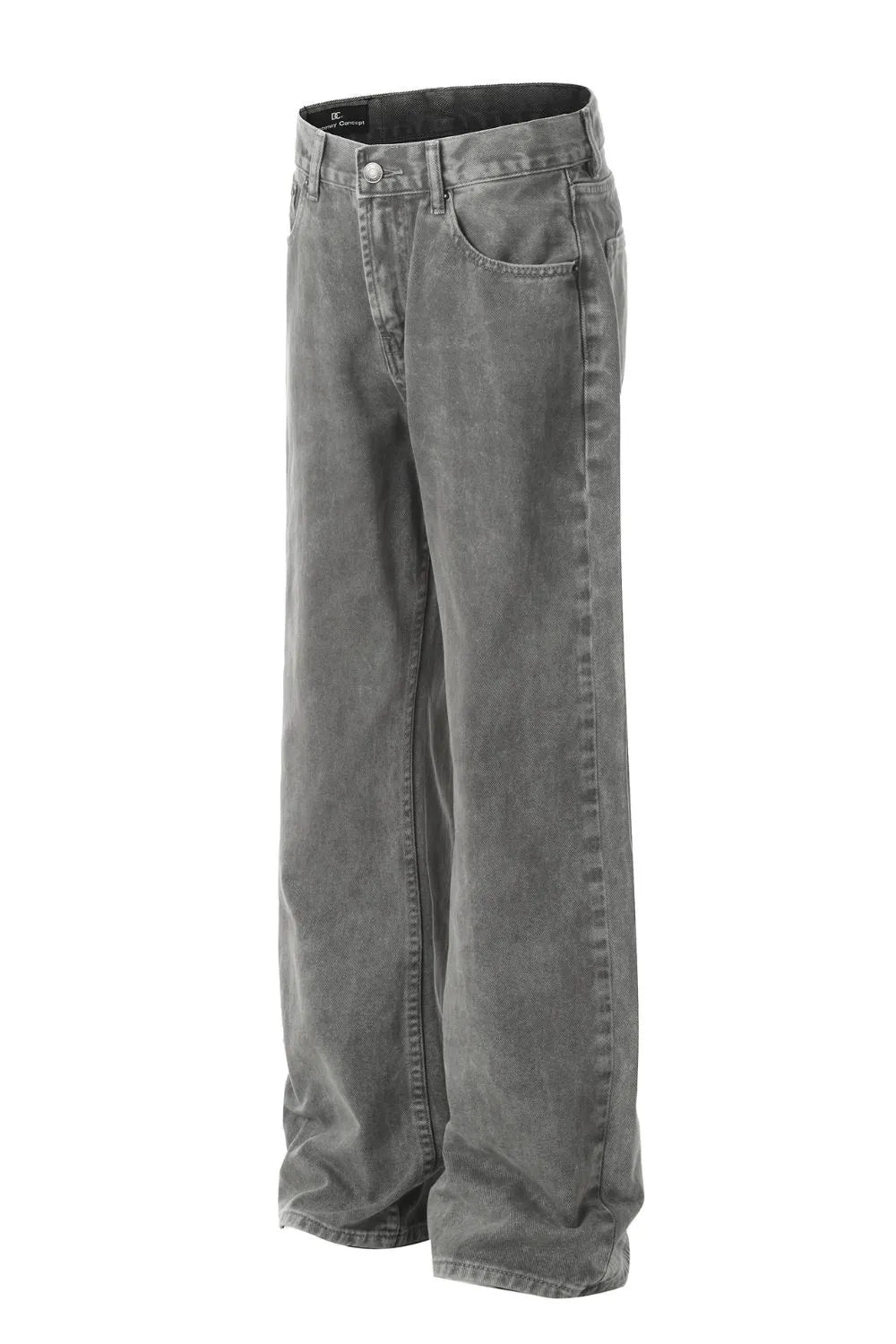 Men's Straight Leg Jeans - Harajuku Style with Pockets