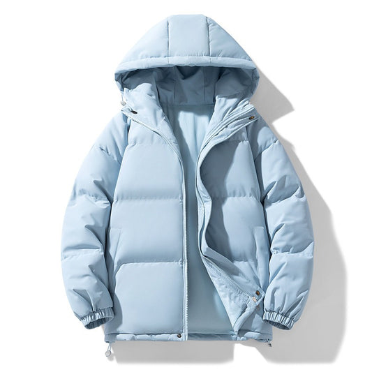 Harajuku Style Thick Cotton Coat - Unisex Plush Jacket