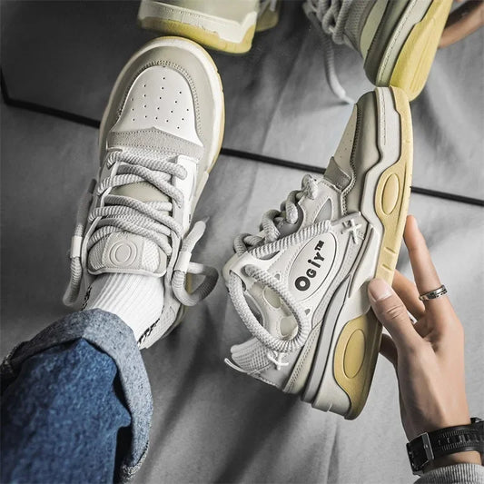 Harajuku Style Skateboard Sneakers for Men