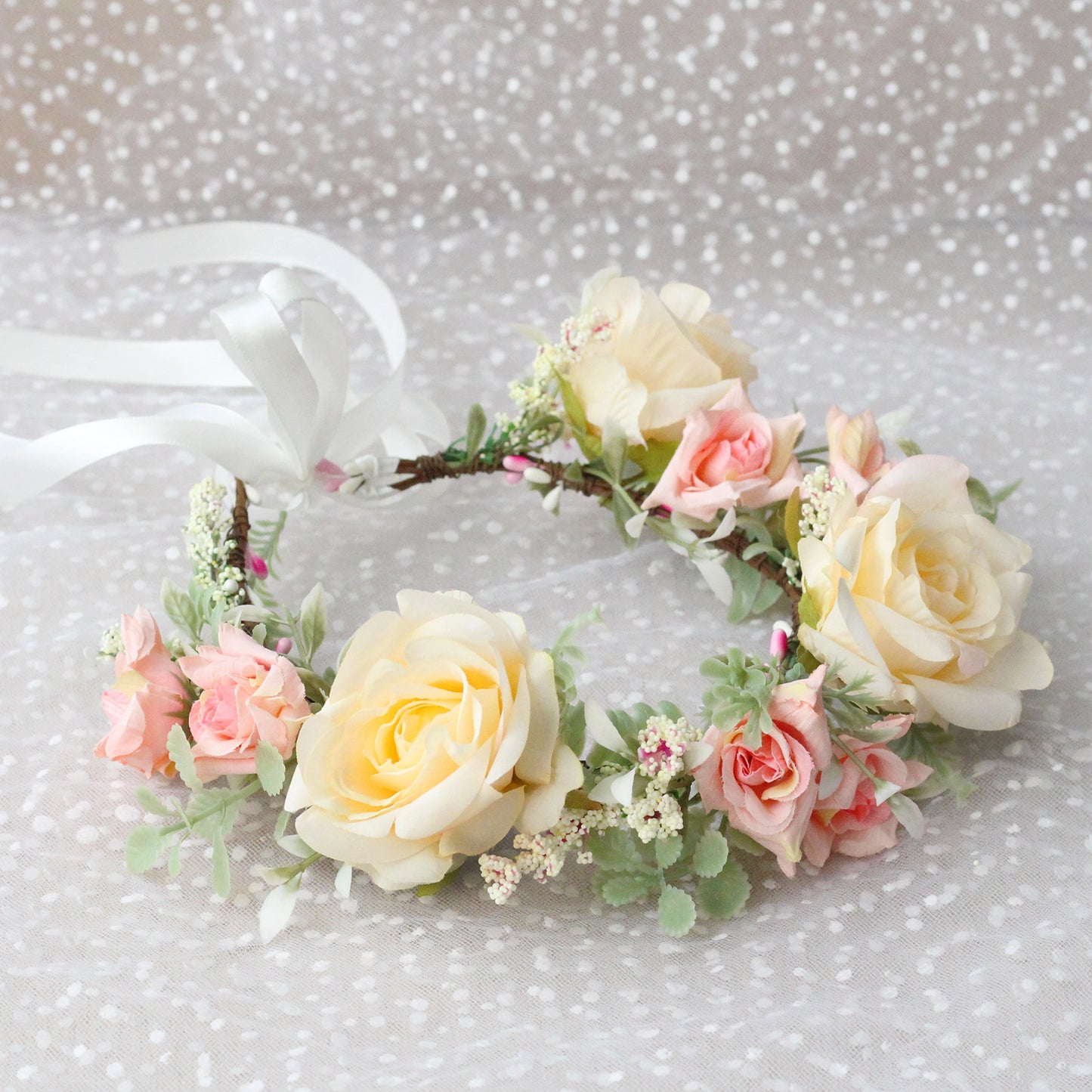 Korean Style Flower Wreath Headband
