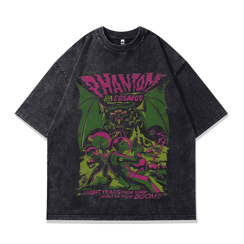 Men's Vintage Short Sleeve T-Shirt - Harajuku Style