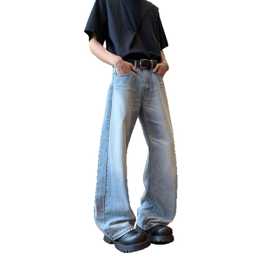 Playful Loose Wide Leg Denim Pants