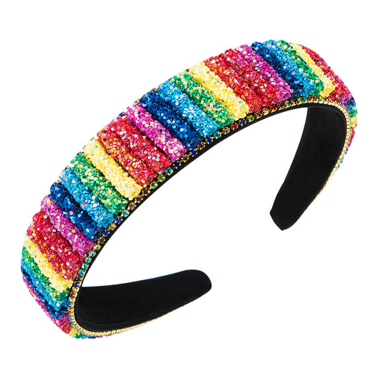 Dream Girl Rainbow Sequins Headband