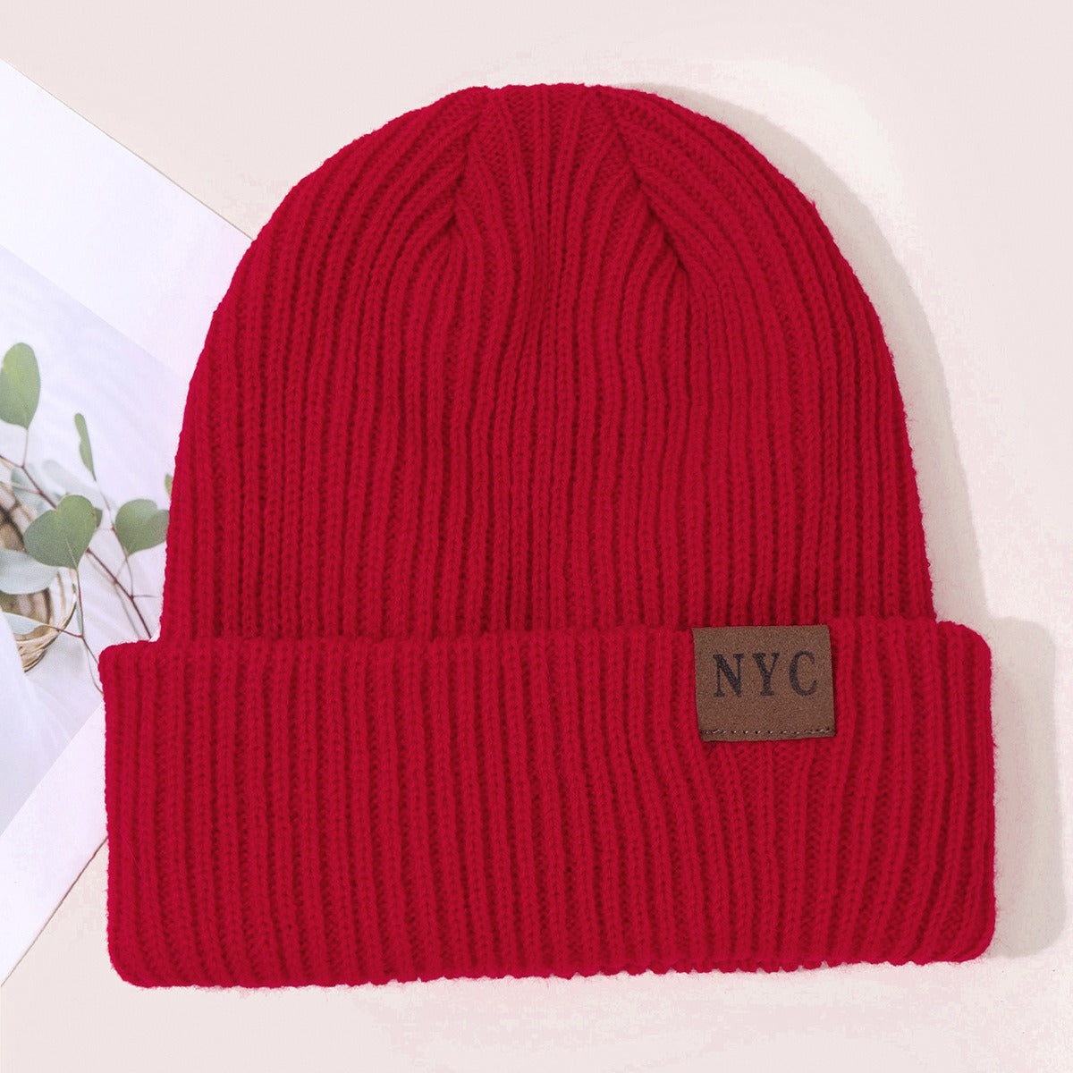 Harajuku Solid Color Warm Windproof Knitted Cap