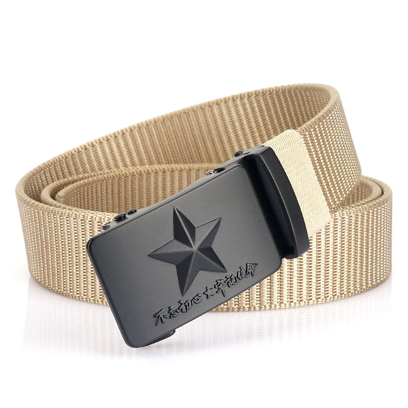 Harajuku Style Men's Adjustable Canvas Wide Belt