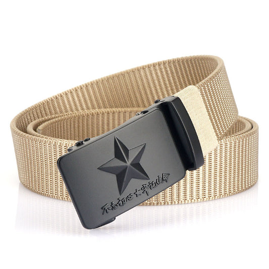 Harajuku Style Men's Adjustable Canvas Wide Belt