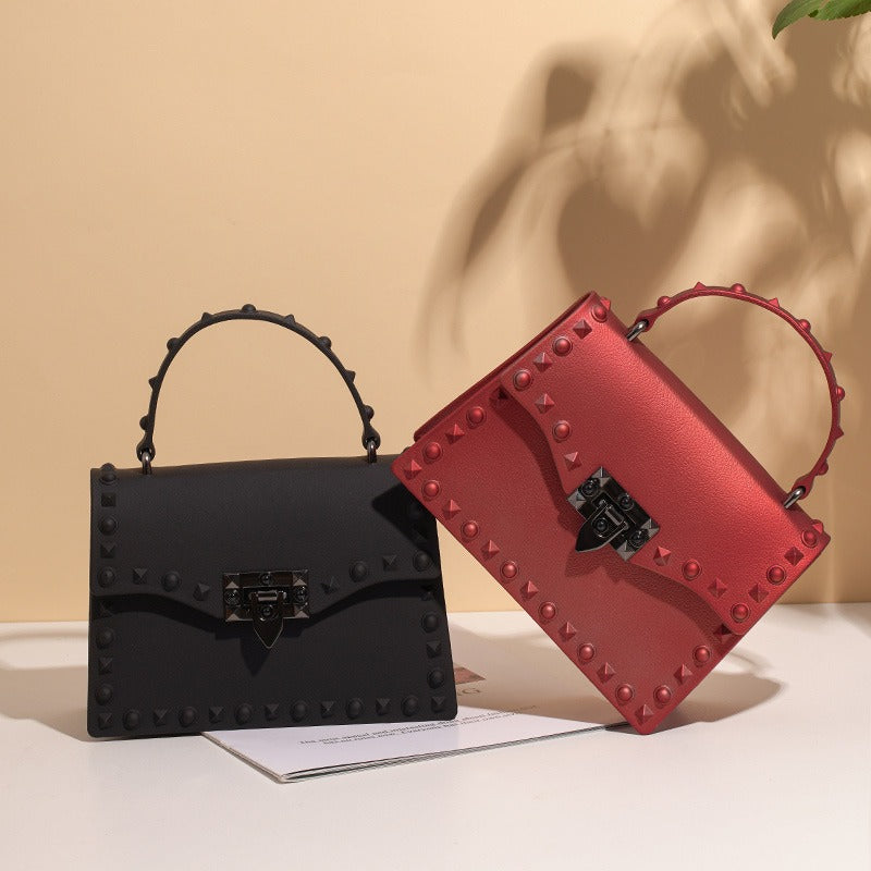 Harajuku Style Mini Jelly Handbag with Chain