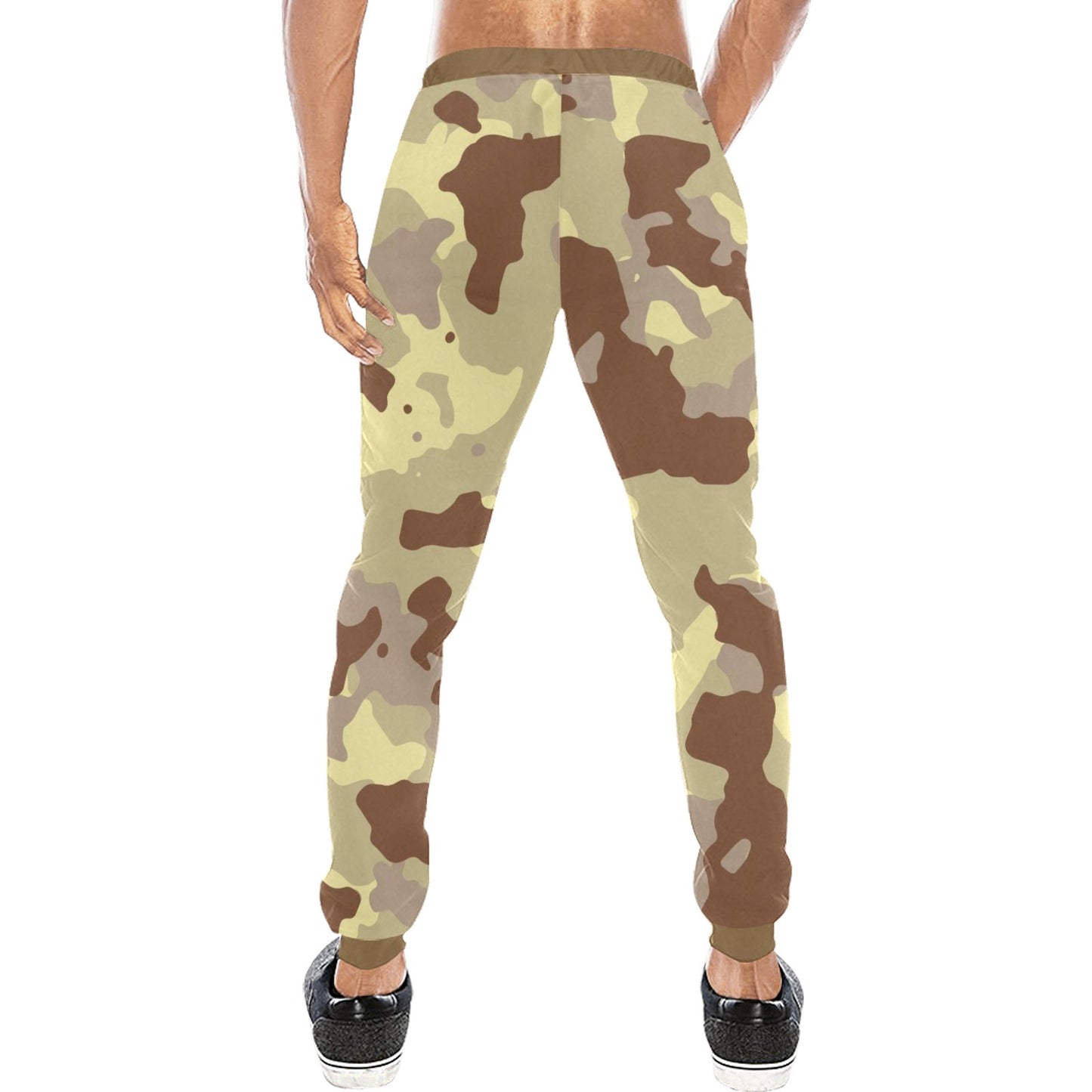 Tan Camo Casual Baggy Slacks Joggers