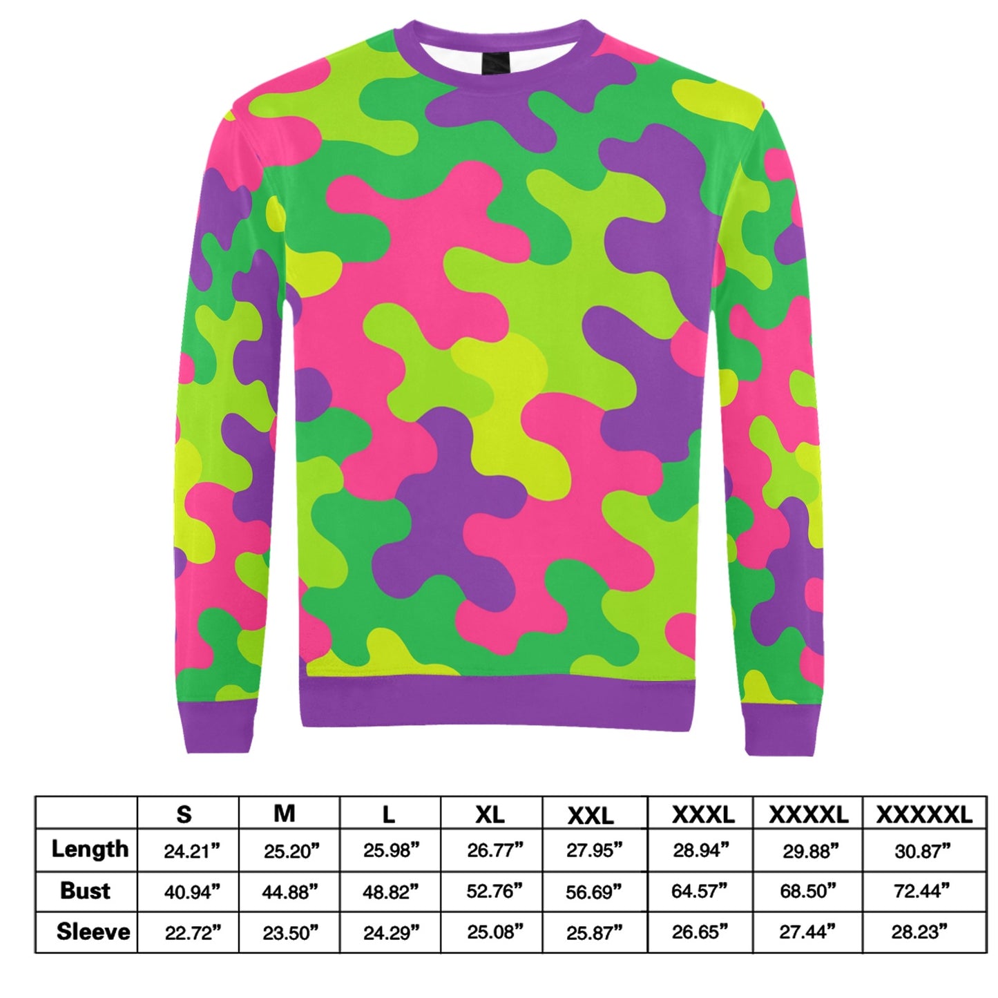 Harajuku Rainbow Camo Sweatshirt
