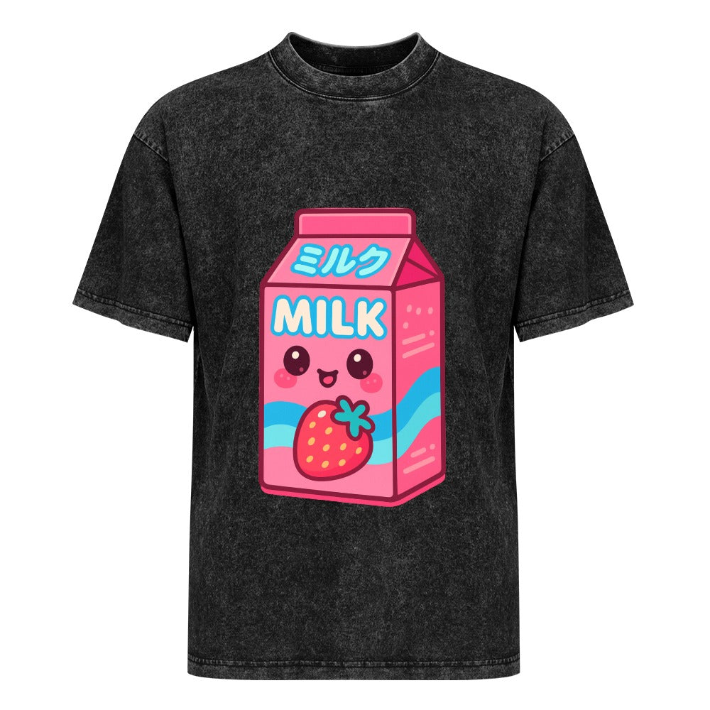 Kawaii Pink Japanese Strawberry Milk T-Shirt