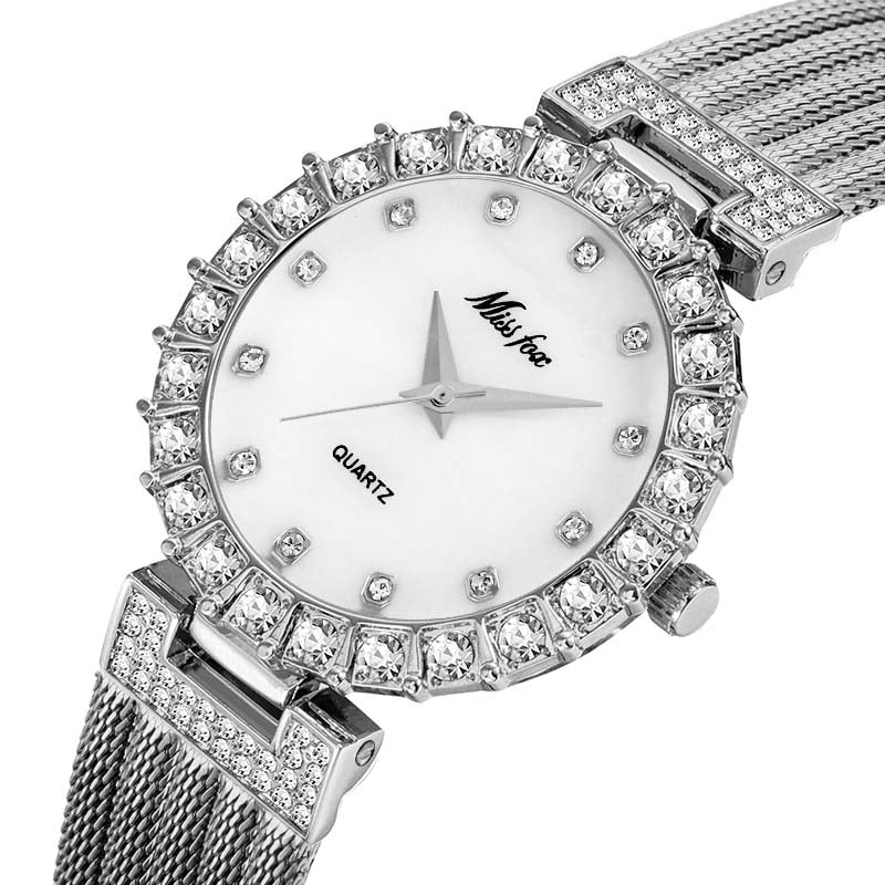 Luxury Diamond Women’s Watch - Waterproof Bracelet Style