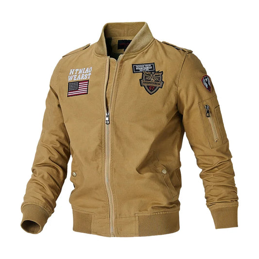 Men's Casual Slim Fit Bomber Jacket - Harajuku Style