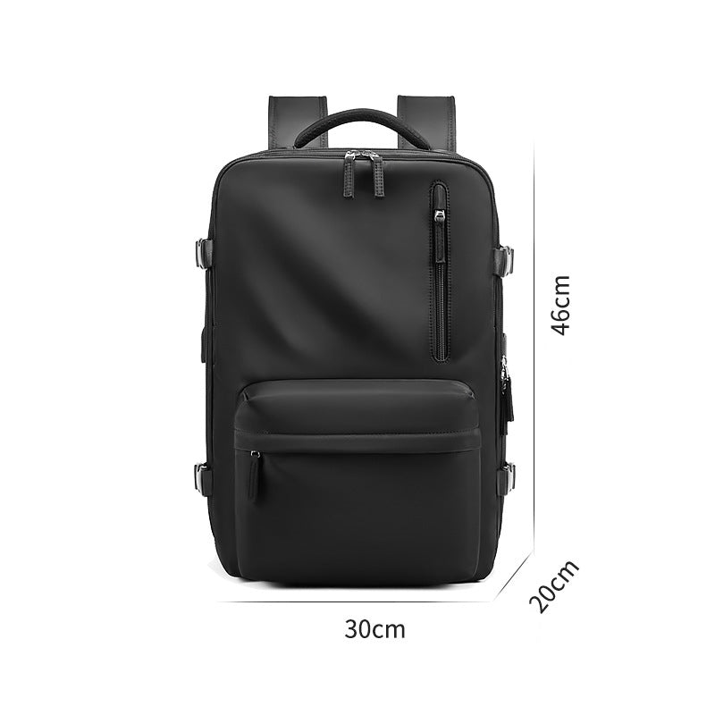 Waterproof 18 Inch Laptop Backpack - Vintage Unisex Leather