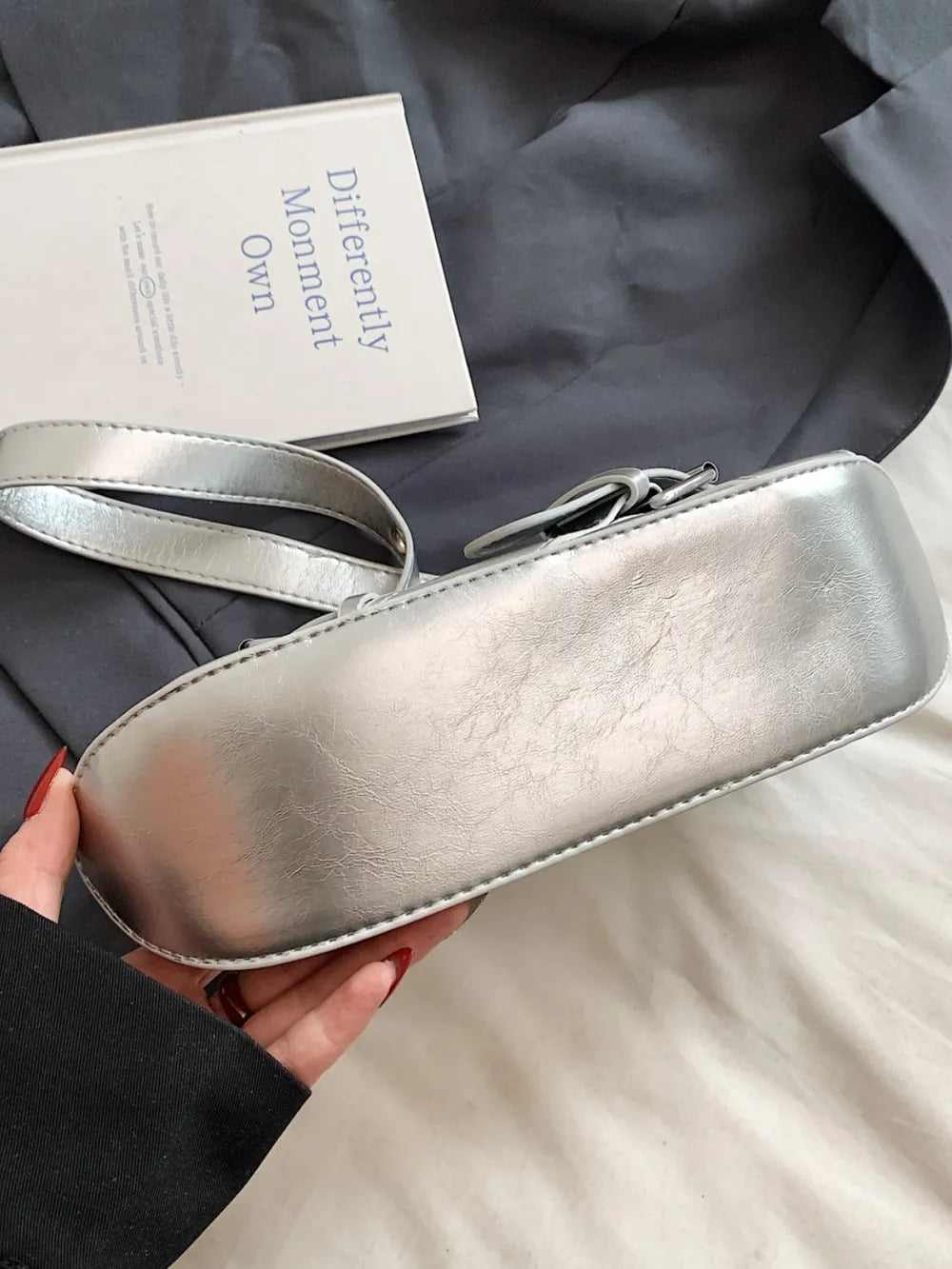 Leather Buckle Shoulder Bag