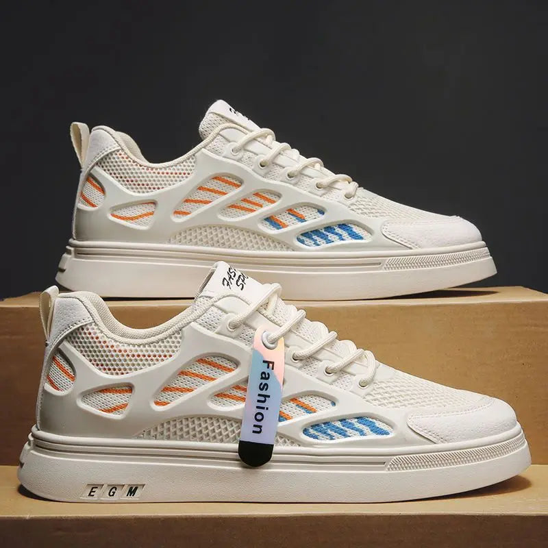 Harajuku Style Breathable Mesh Shoes for Men