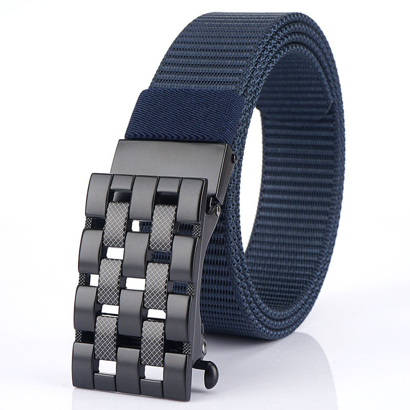 Harajuku Style Automatic Buckle Nylon Belt for Men