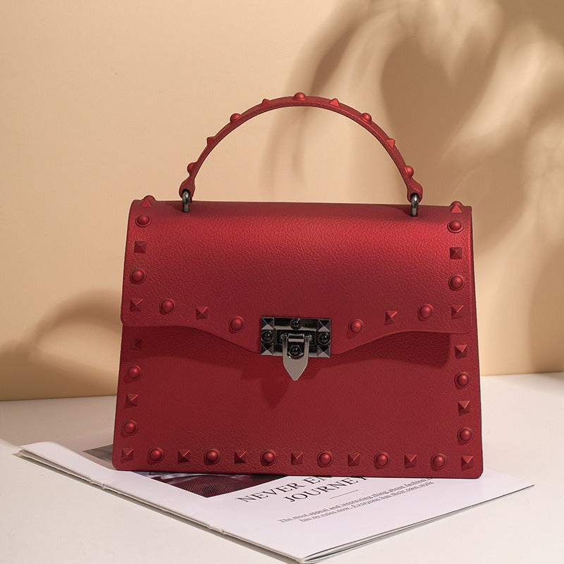 Harajuku Style Mini Jelly Handbag with Chain