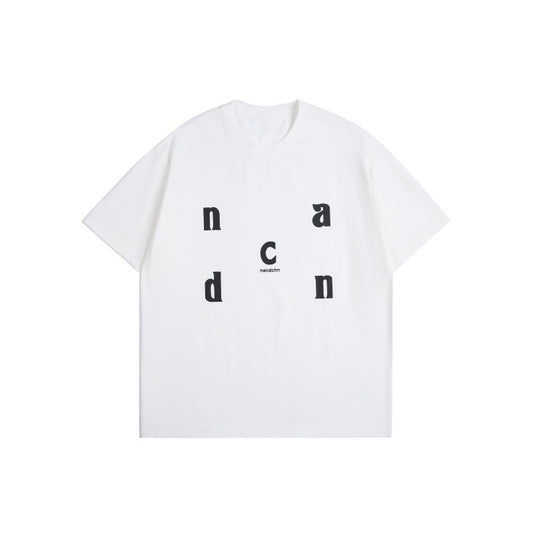 Harajuku Style Letter Print Loose Fit T-Shirt