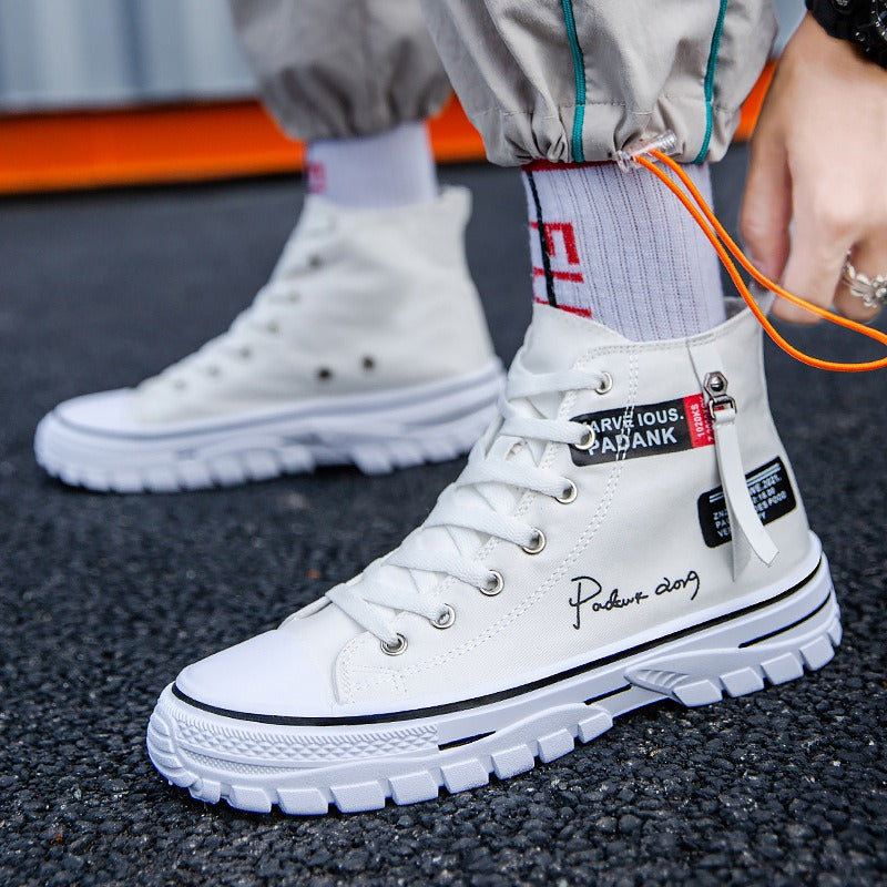 Harajuku Style Breathable Canvas Shoes for Men