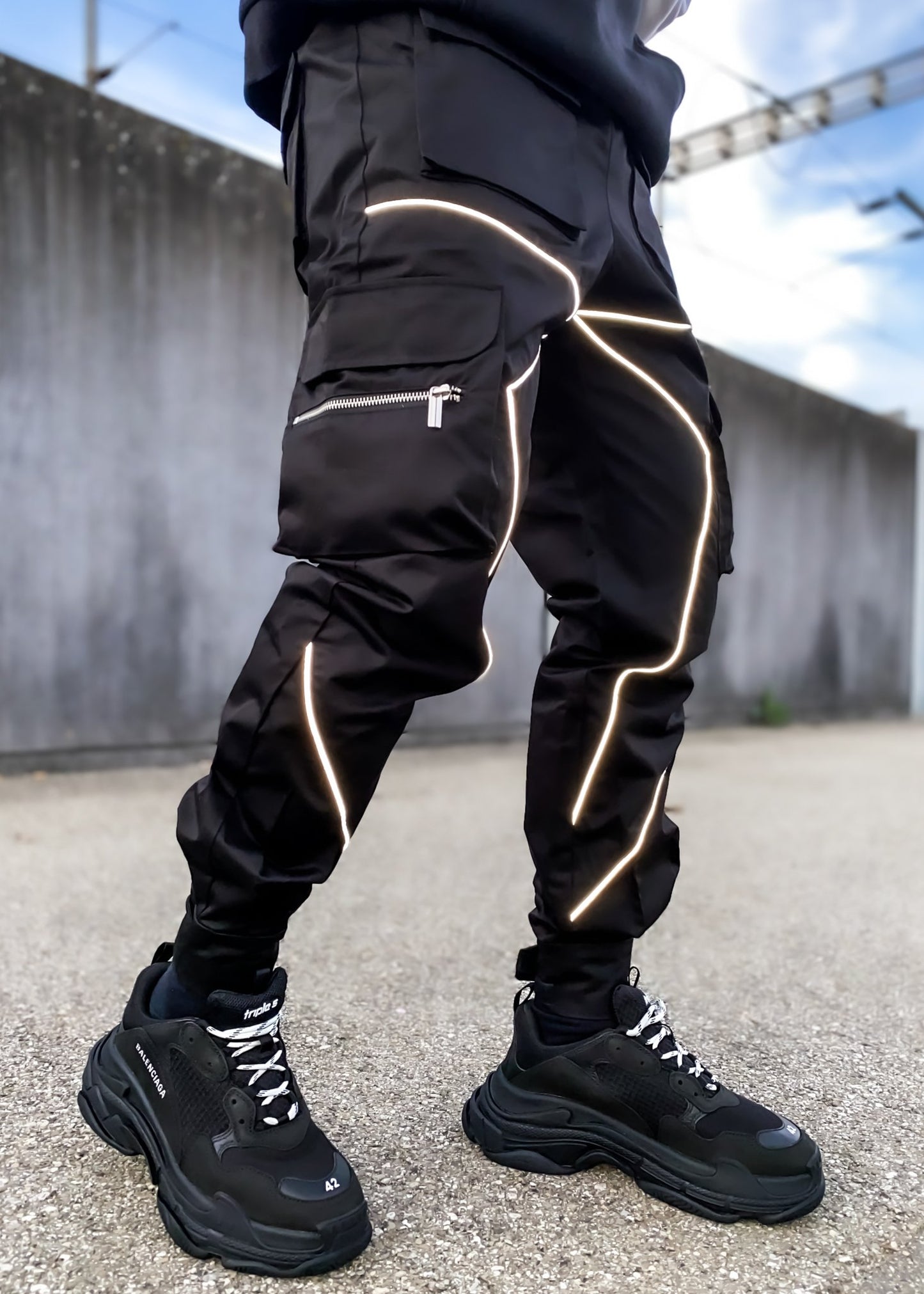 Korean Trendy Multi-Bag Overalls for Men