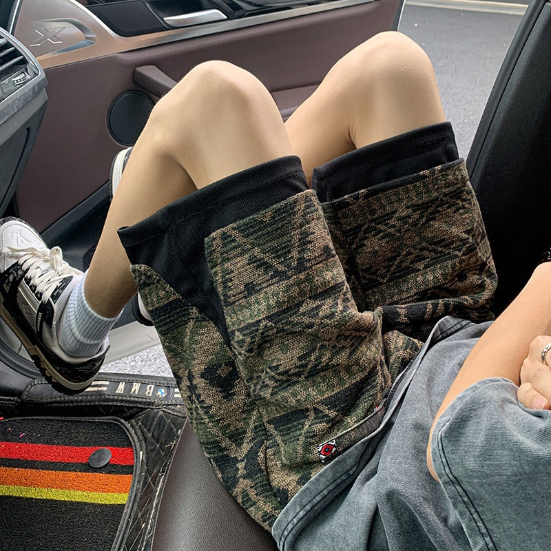 Harajuku Style Cropped Sports Pants - Mid Length