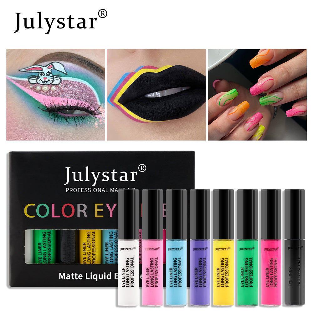 Harajuku Colorful Stain-Free Liquid Eyeliner Set