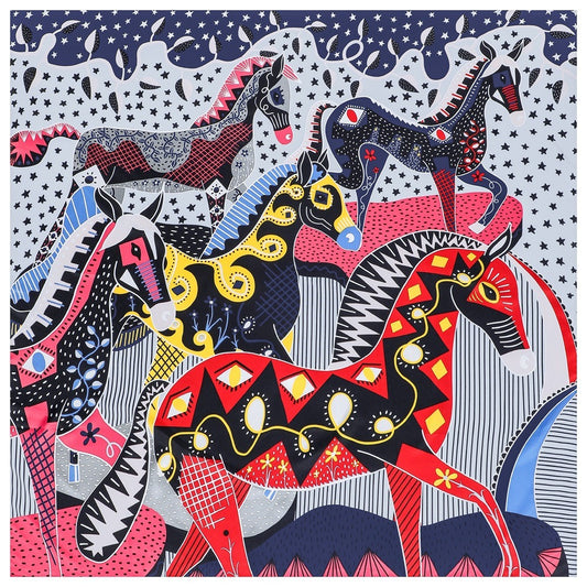 Colored Checkered Horse Twill Shawl - Harajuku Style Scarf