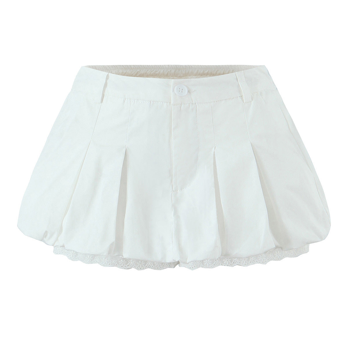 Low Waisted Floral Lace Mini Skirt
