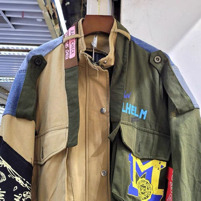 Harajuku Style Oversized Denim Jacket for Women