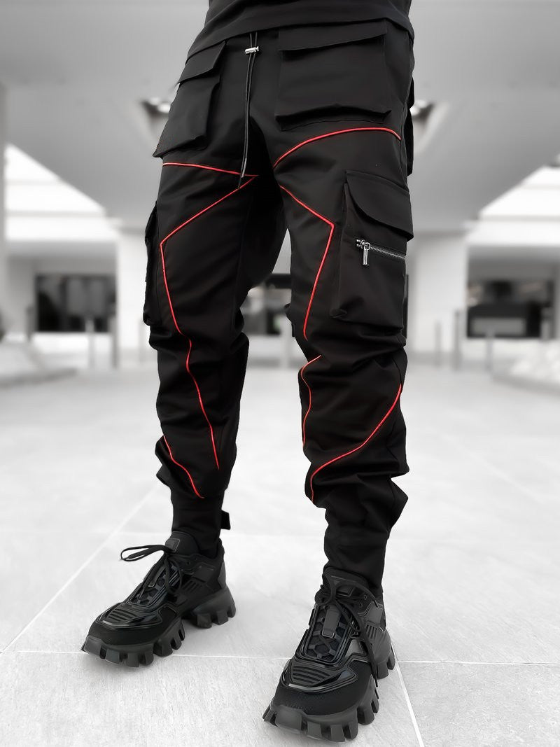 Korean Trendy Multi-Bag Overalls for Men