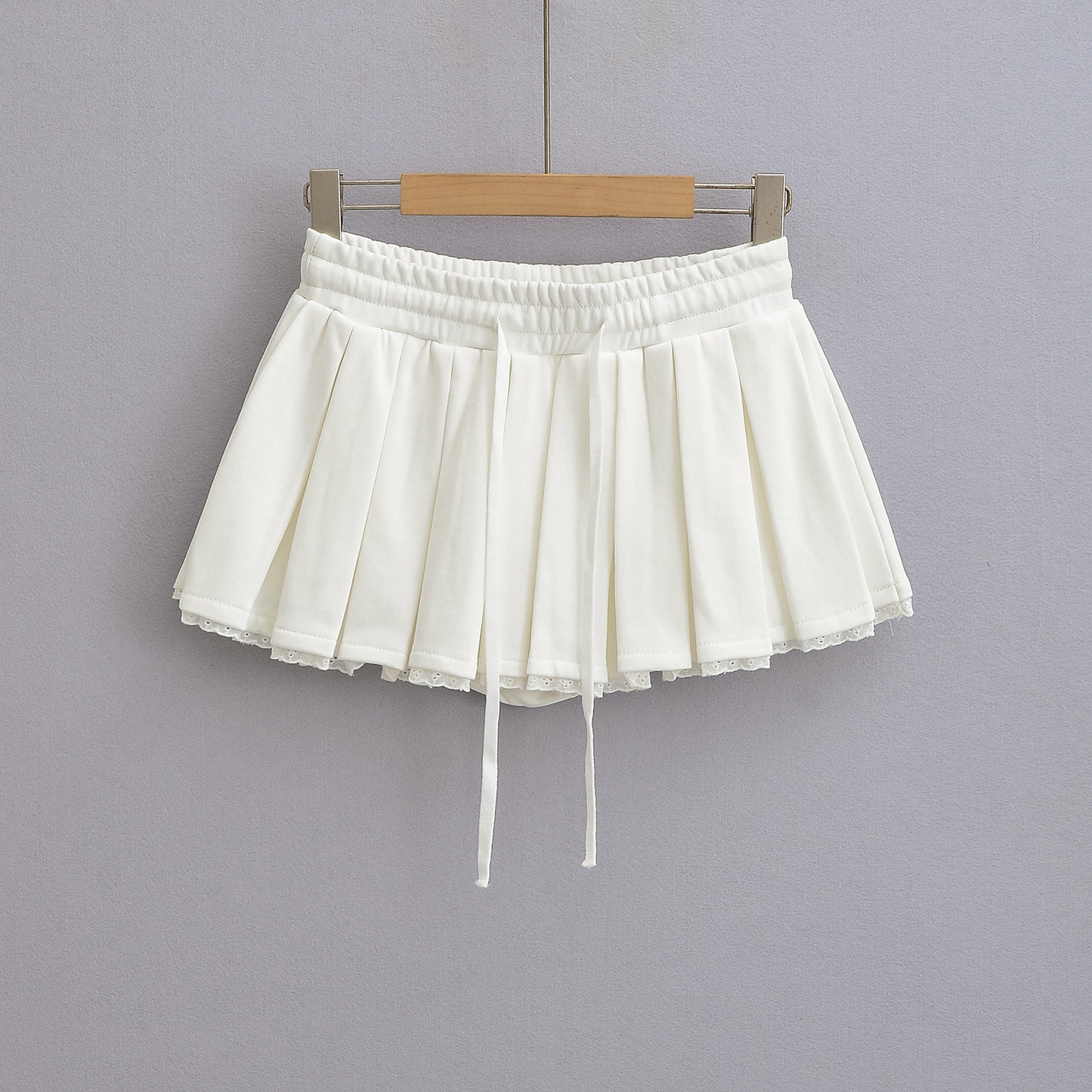 A-Line Pleated Mini Skirt