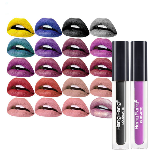 Harajuku Style Long-lasting Waterproof Matte Liquid Lipstick - 20 Colors