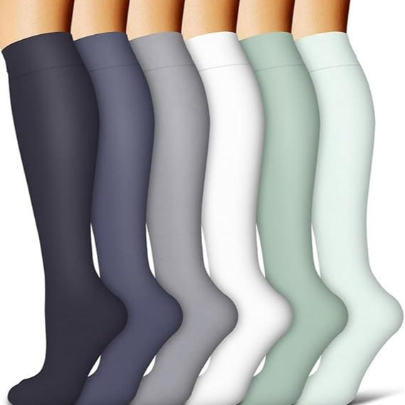 Sports Compression Socks - Long Tube Calf Socks for Skipping Rope and Cycling