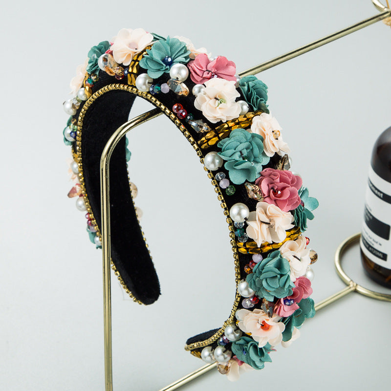Flower Temperament Diamond Headband
