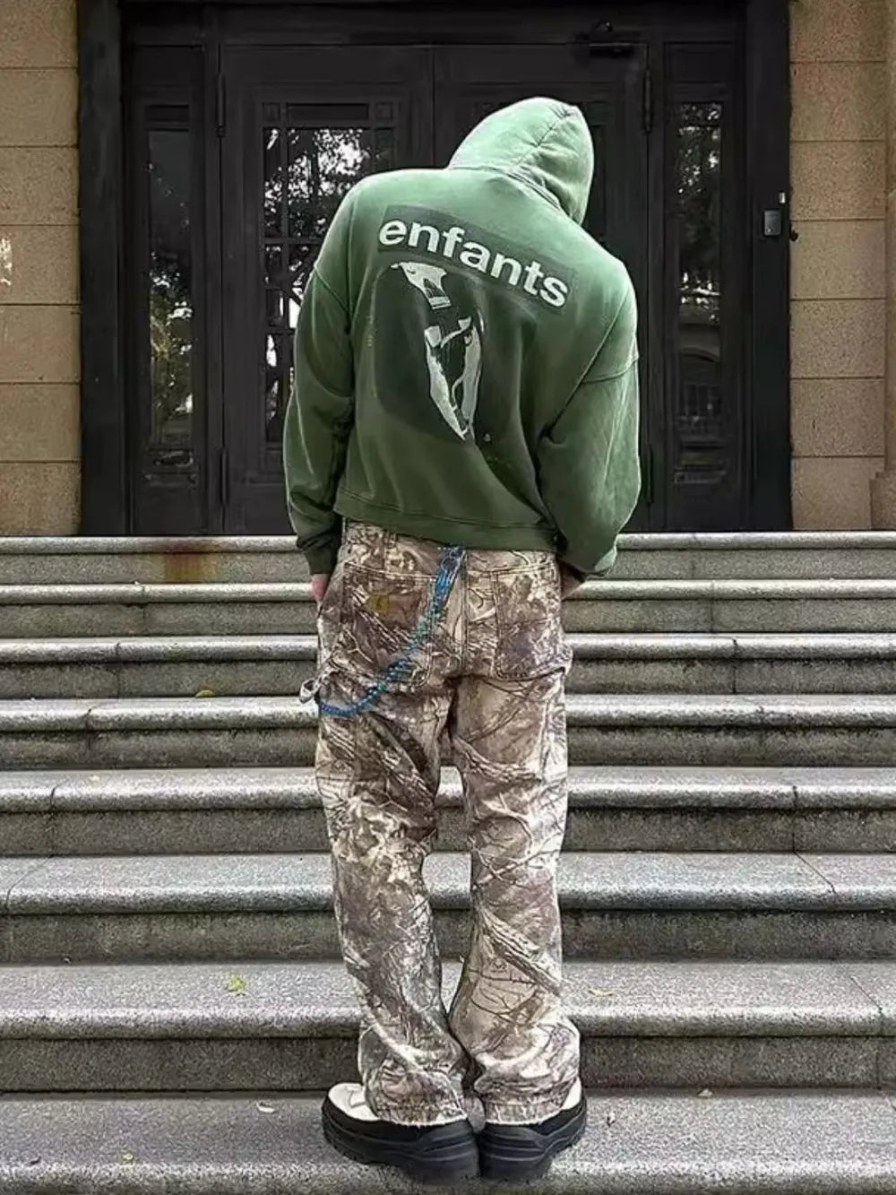 Men's Twig Camouflage Cargo Jeans - Harajuku Style