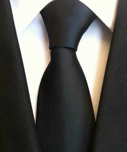 Classic Yellow & Navy Blue Striped Silk Tie