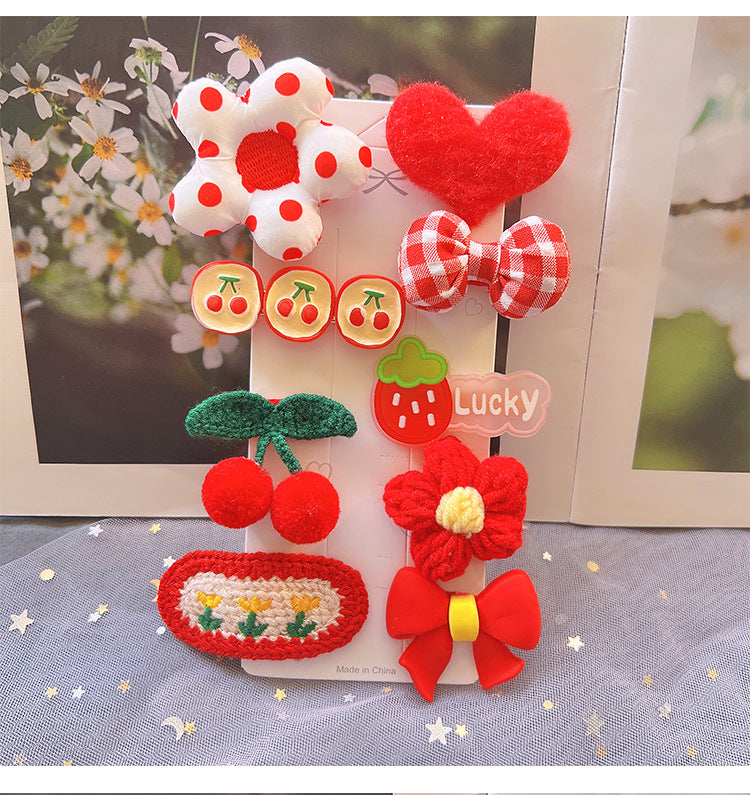 Children's Plush Hair Clip - Hair Accessories for Little Girls - Cute Headwear