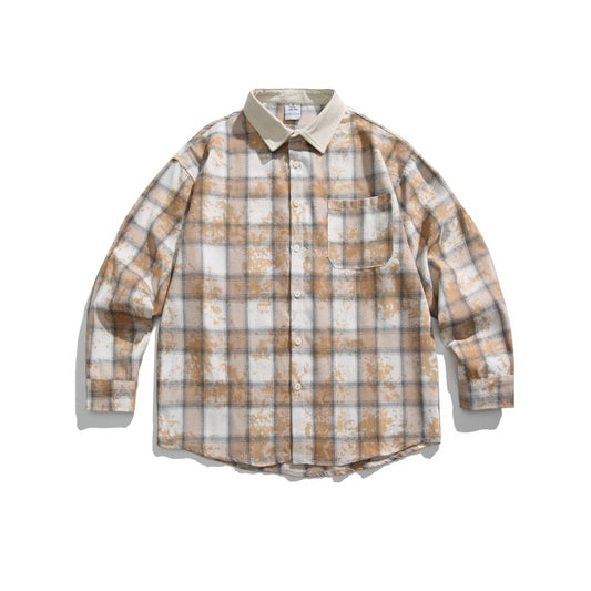 Playful Plaid Loose Fit Shirt - Harajuku Style