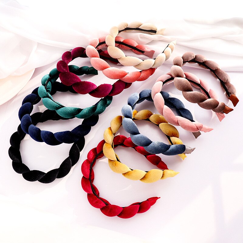 Velvet Braid Headband for Autumn & Winter