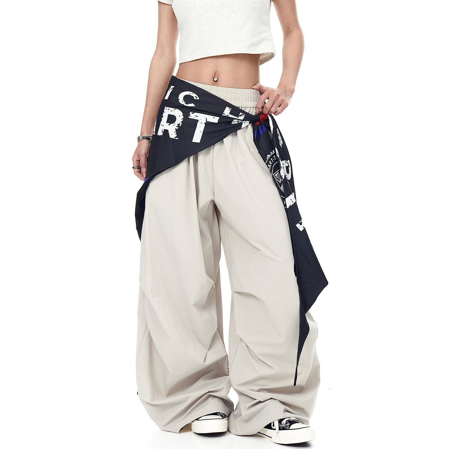 Playful Summer Wide Leg Pants - Harajuku Style