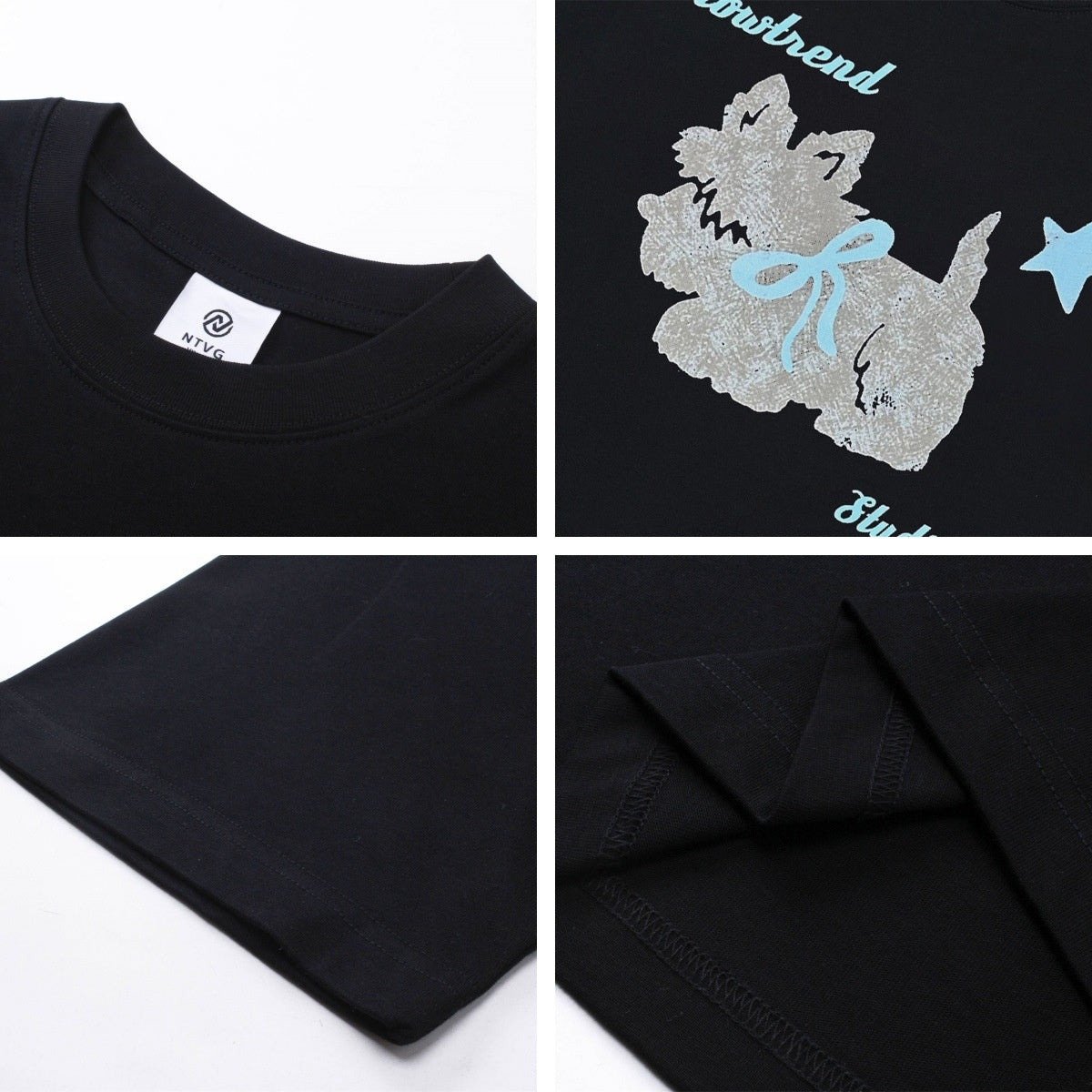 Playful Animal Print Short Sleeve T-Shirt for Men