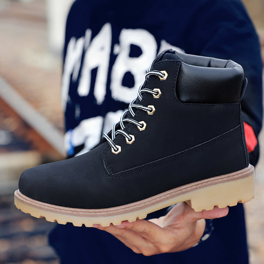 Casual High Top Martin Boots for Men - Trendy Street Style
