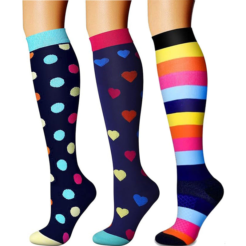 Sports Compression Socks - Long Tube Calf Socks for Skipping Rope and Cycling