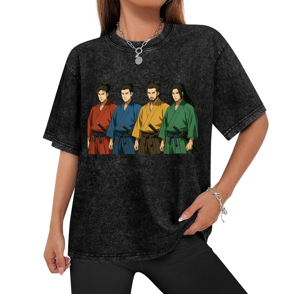 Blades of the Four Winds Vintage Wash Off Shoulder Tee