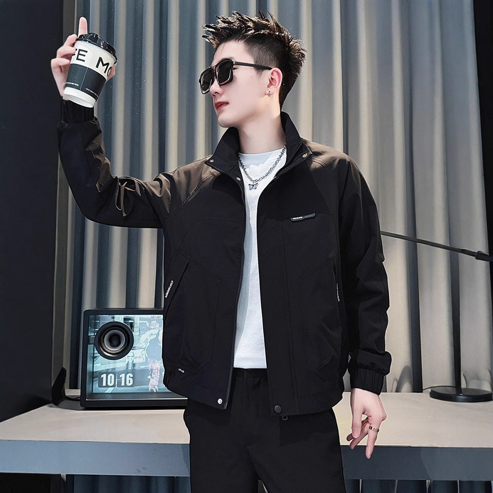 Men's Stand Collar Workwear Jacket