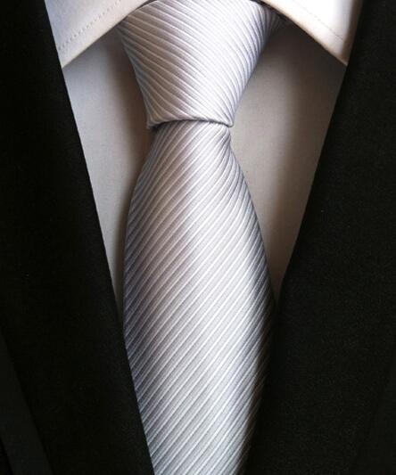 Classic Yellow & Navy Blue Striped Silk Tie