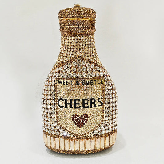 Harajuku Style Rhinestone Evening Bag for Women