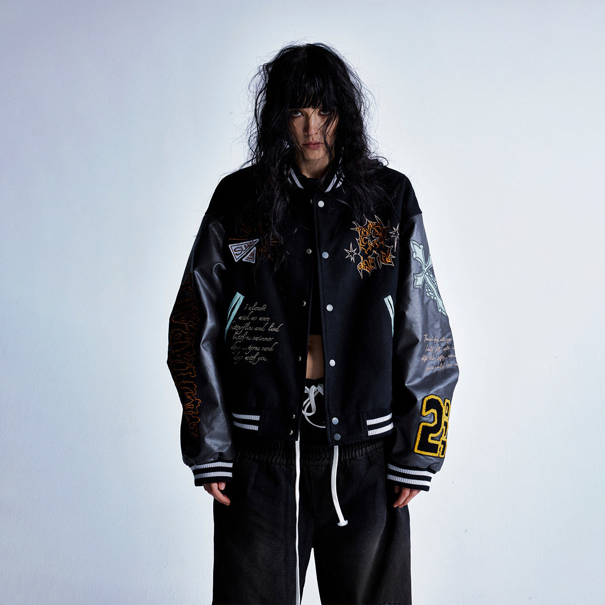 Embroidered Varsity Jacket