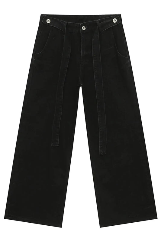 Playful Wide Leg Jeans with Pockets