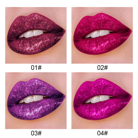 Pearlescent Metallic Non-Stick Lip Gloss - Harajuku Style